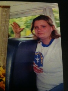 At this point, I was solidly in XXL t-shirts and size 22 jeans. I would guess I was close to 214 in this photo. I could barely fit in the booth at a restaurant; even bus seats were a little snug.