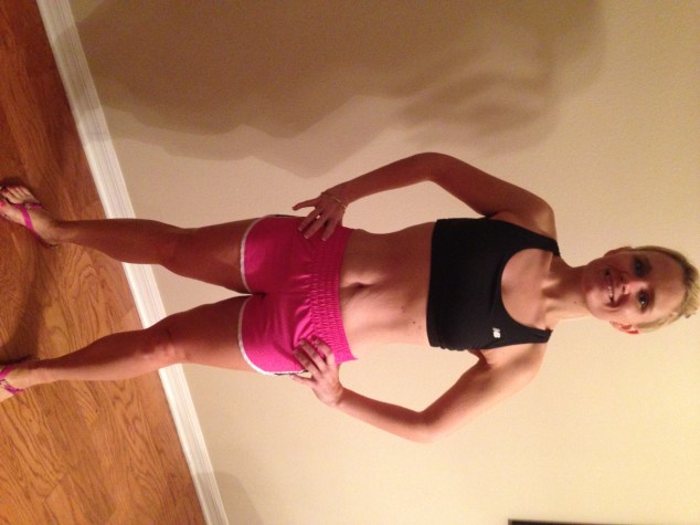 I'm trying to wear the same outfit for every weigh-in photo so you can see the small nuances and changes to my body.