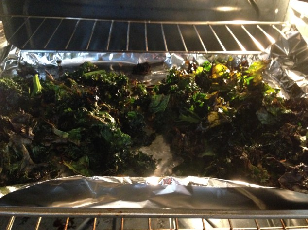 This is only half of the batch! Seriously, making your own kale chips is far more cost effective.