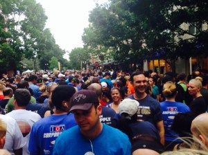 I'm short, so I couldn't even get a third of the attendees into the photo.